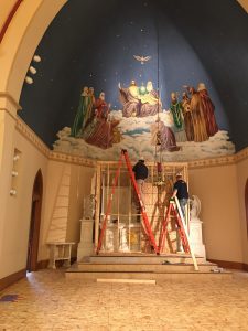 St. Pat's - Repair progress b Feb 17 2017